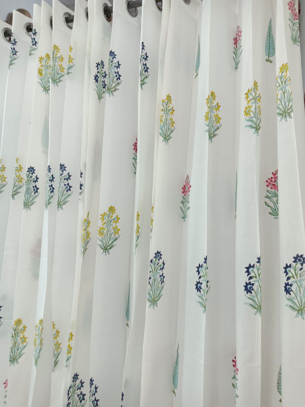 Hand Block Cotton Curtains